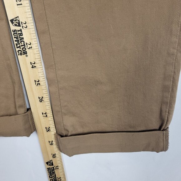 Nine West Vintage America Pants Women's 6 28 Brown Cropped Rolled Hem NWT - Picture 10 of 12